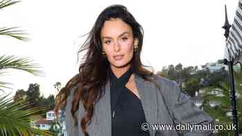 Nicole Trunfio shows off her long legs as she goes pantless at Anine Bing's 2025 summer collection launch in Los Angeles