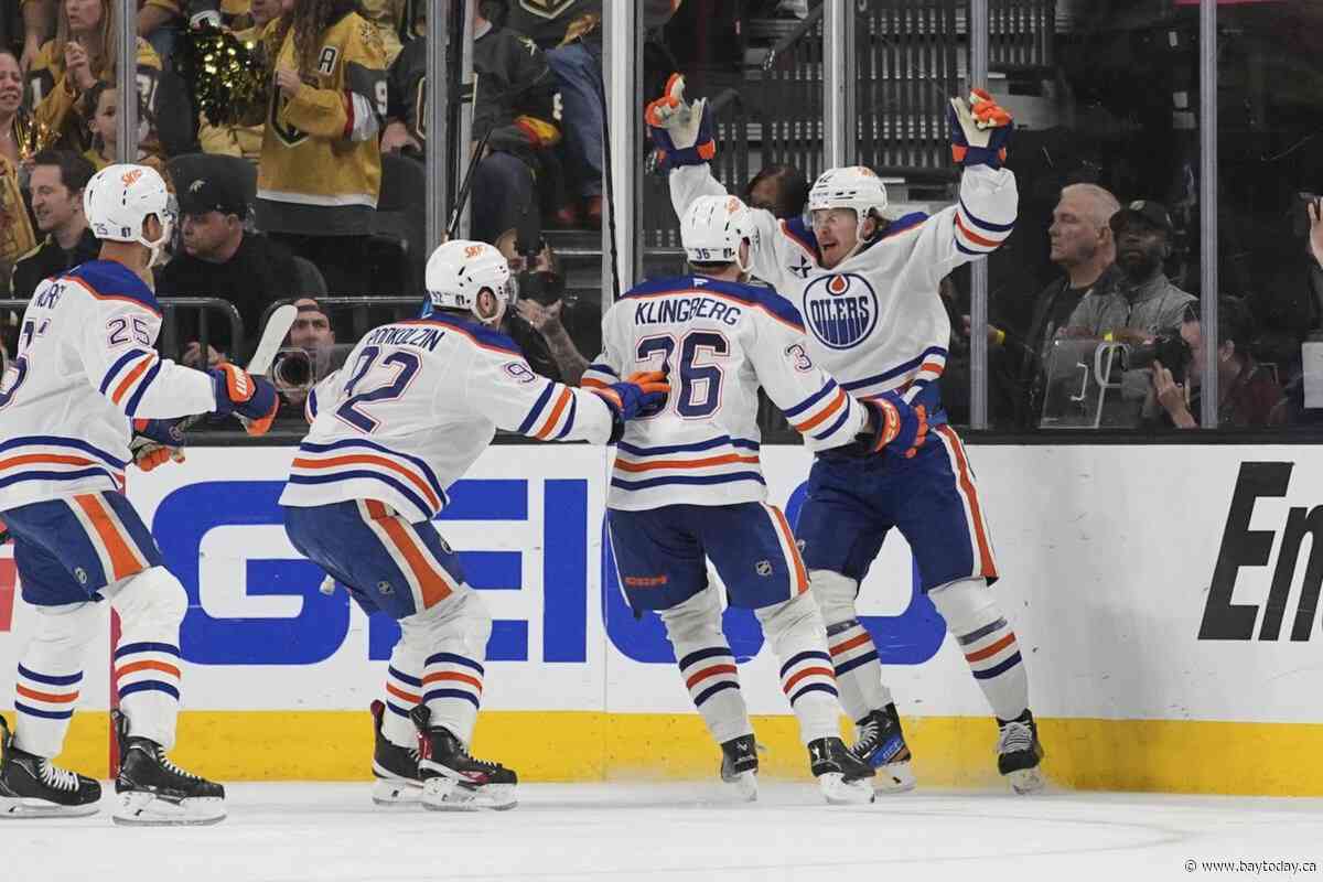 Oilers beat Golden Knights 1-0 in OT in Game 5 to reach Western Conference finals