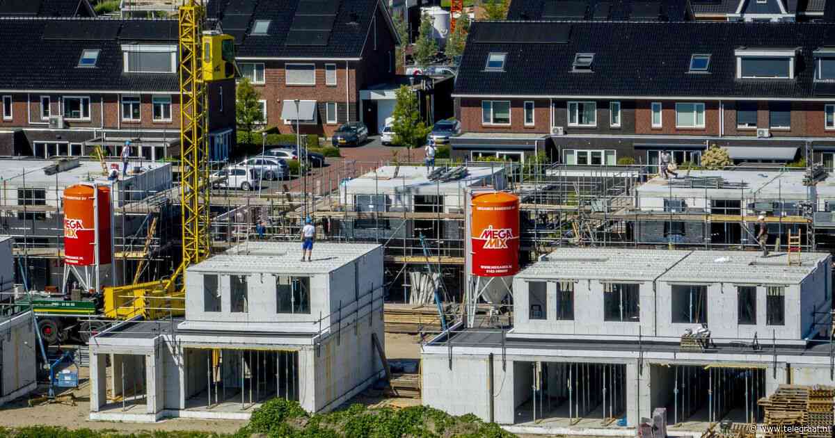 Flinke afname: bijna 40 procent minder vergunningen afgegeven voor nieuwbouwwoningen