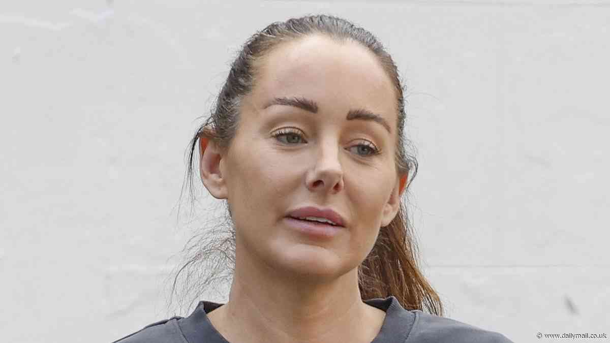 Nathan Buckley's ex Brodie Ryan looks downcast as she is seen for the first time since her split from AFL legend