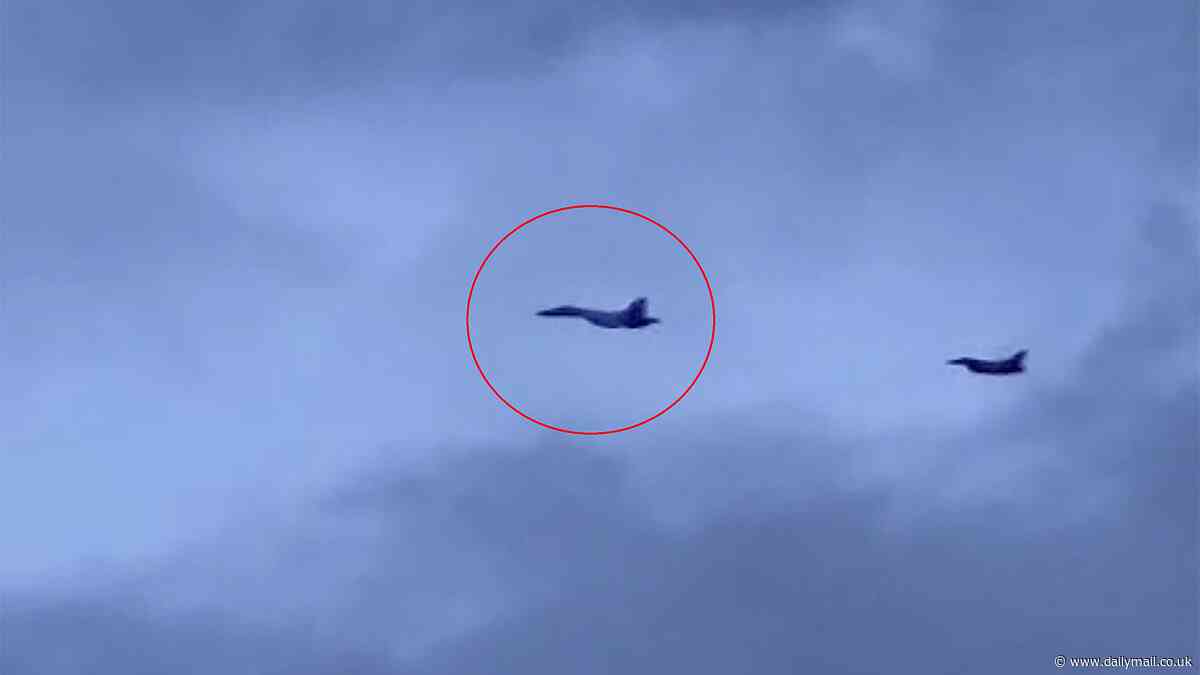 NATO and Russia clash in Baltic Sea 'dog fight' as Polish jet tails SU-35 warplane and Estonian forces 'try to board 800ft Moscow oil tanker sanctioned by Britain'
