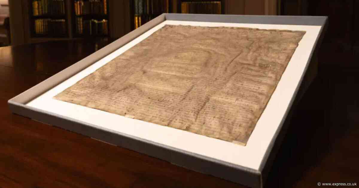 Magna Carta ‘copy’ bought for £7 now believed to be real and worth at least £10m