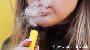 Three schoolchildren are hospitalised after puffing on 'vapes laced with illegal drugs'  - as police arrest teenage girl
