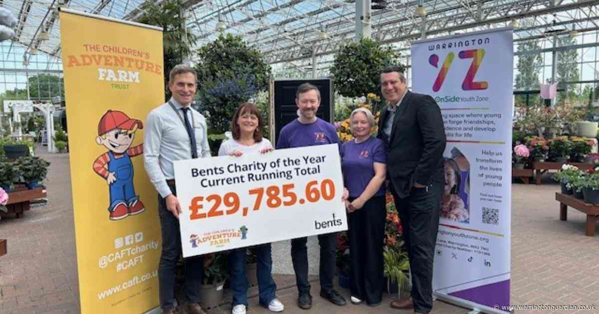 Popular garden centre raises staggering £29K for children's charity