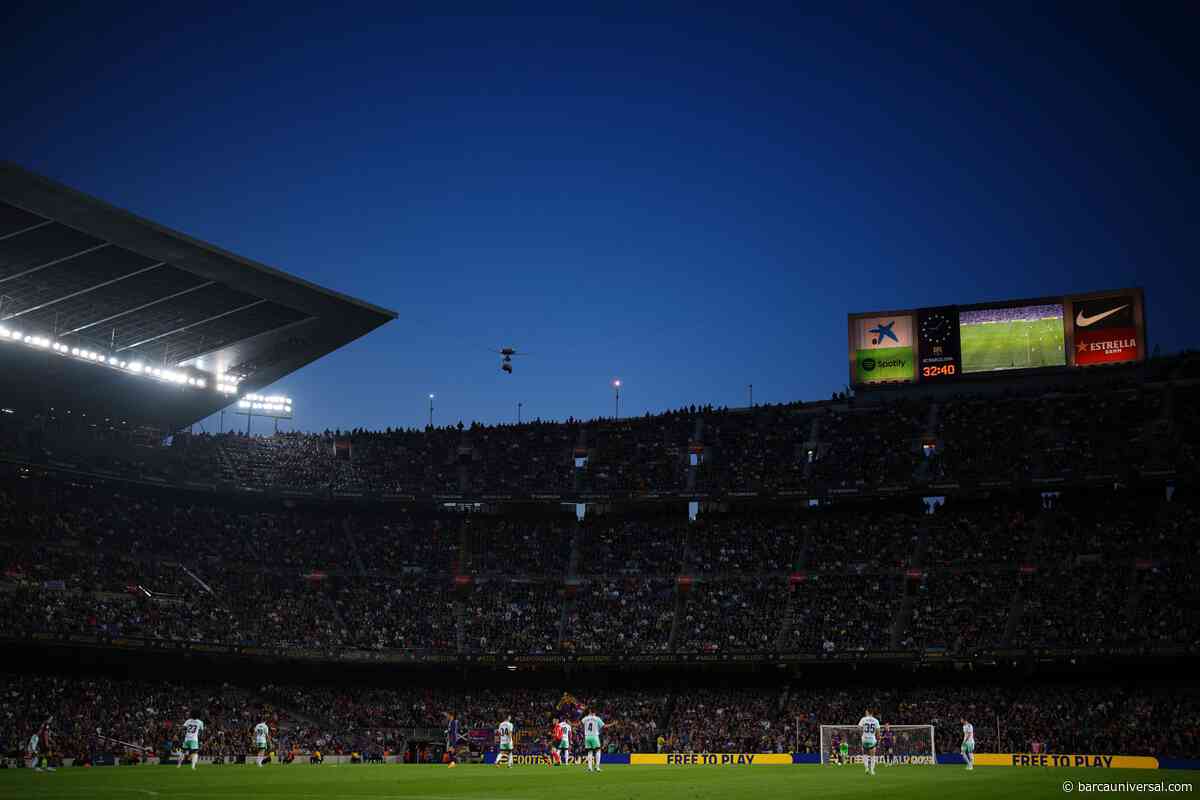 The latest update on Spotify Camp Nou progress as Barcelona prepare for return next season