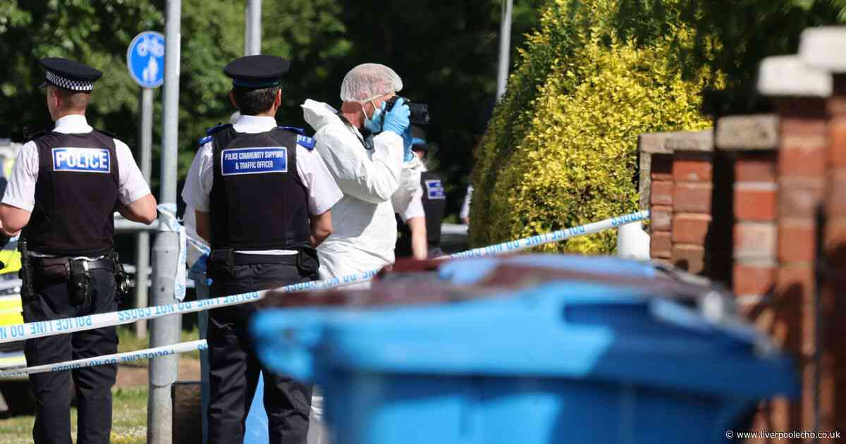 Suspect shot by police 'knew man and woman' stabbed in back garden
