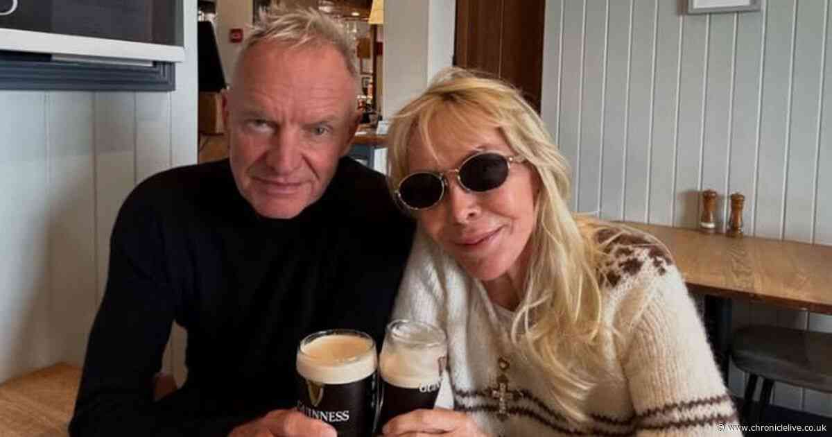 Sting and wife Trudy Styler head to Northumberland and enjoy famous 'delicacy' at remote pub
