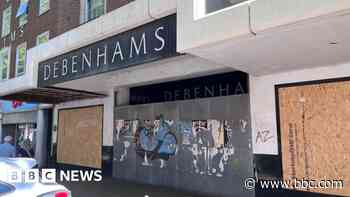 What has happened to the closed Debenhams stores?