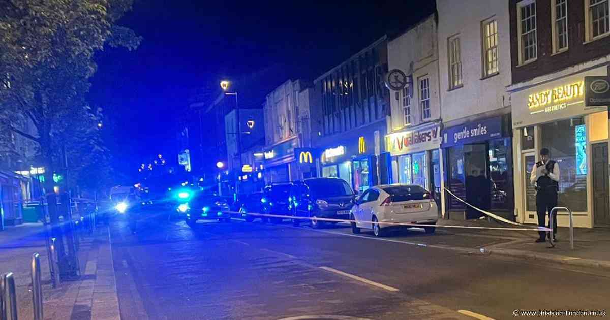 Major police presence after man in his 30s stabbed on busy Surbiton road