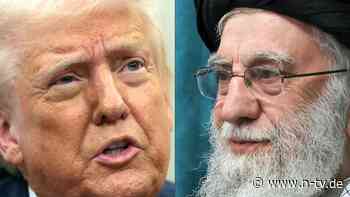 "Mit großer militärischer Härte": Trump sieht Atom-Deal mit Iran nahe - und droht