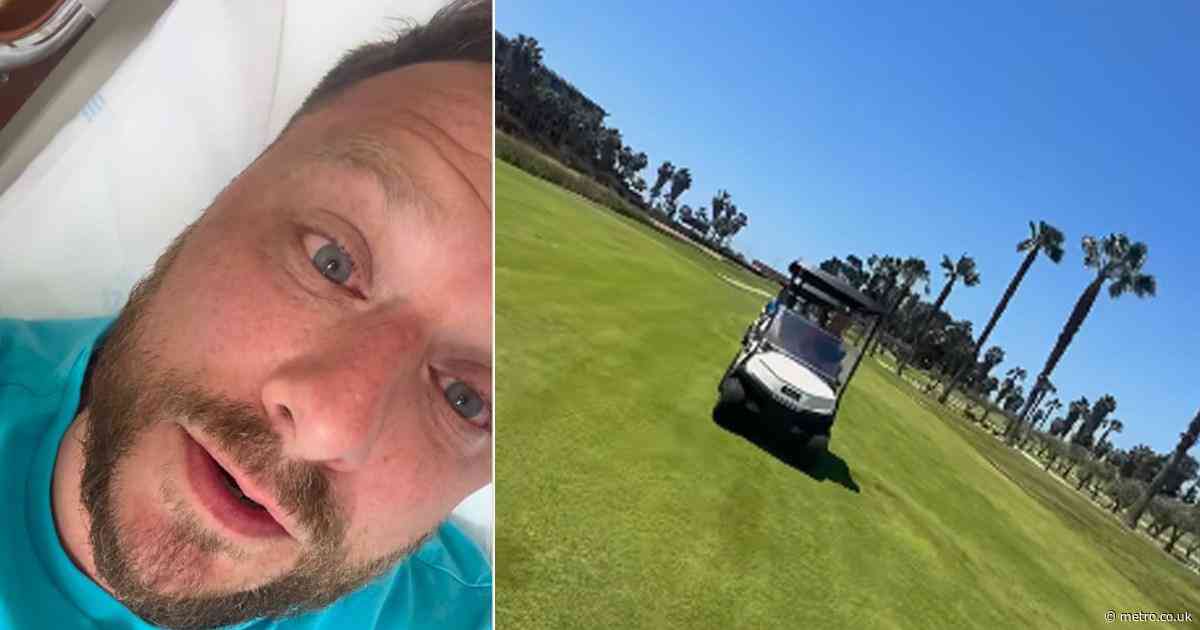 Dapper Laughs rushed to hospital after golf buggy accident ‘snaps’ back on stag do 