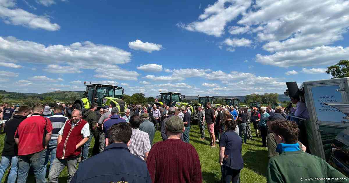 Tractors and machinery sold in retirement dispersal sale