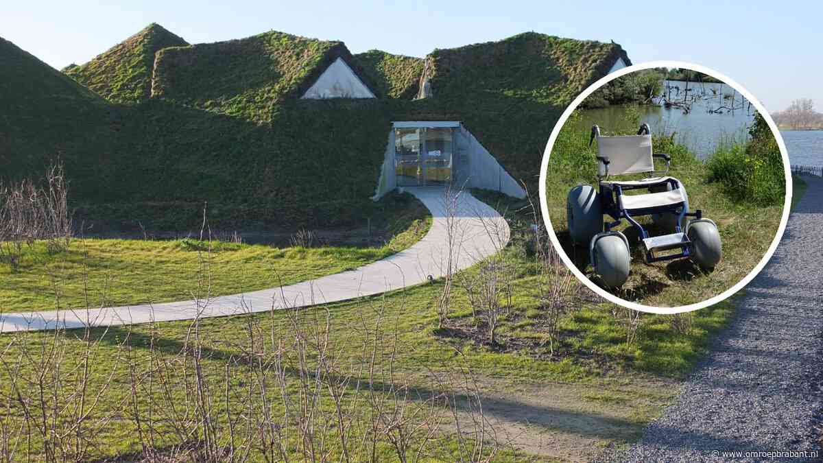 Rolstoelgebruikers rijden nu makkelijker door De Biesbosch