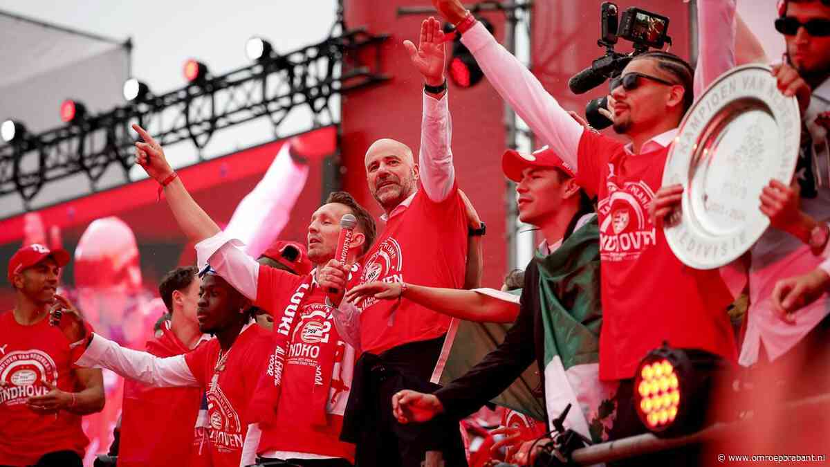Zo ziet de huldiging eruit wanneer PSV zondag kampioen wordt