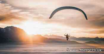 Paraglider who flew to watch the sunset left baffled as police turn up