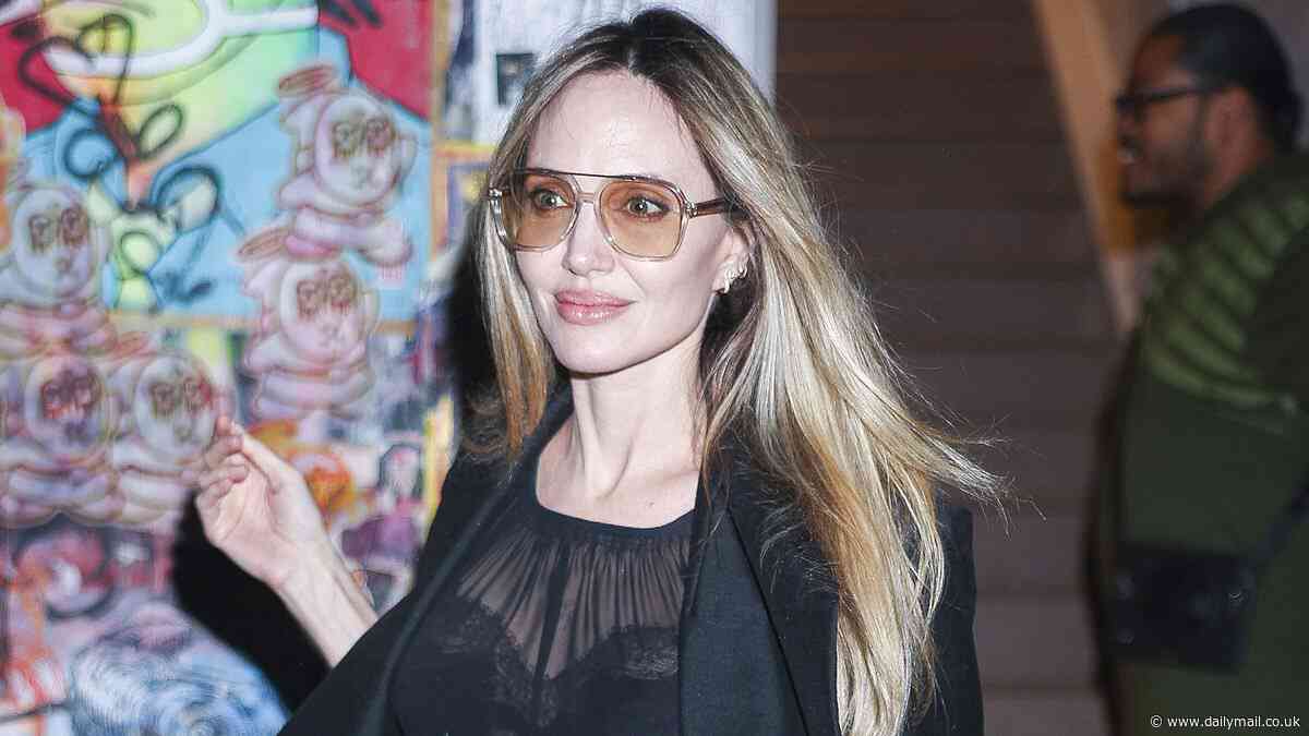 What's her secret? Radiant Angelina Jolie looks half her age in sheer dress ahead of 50th birthday