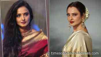 10 times Rekha wowed us in her kanjivaram sarees