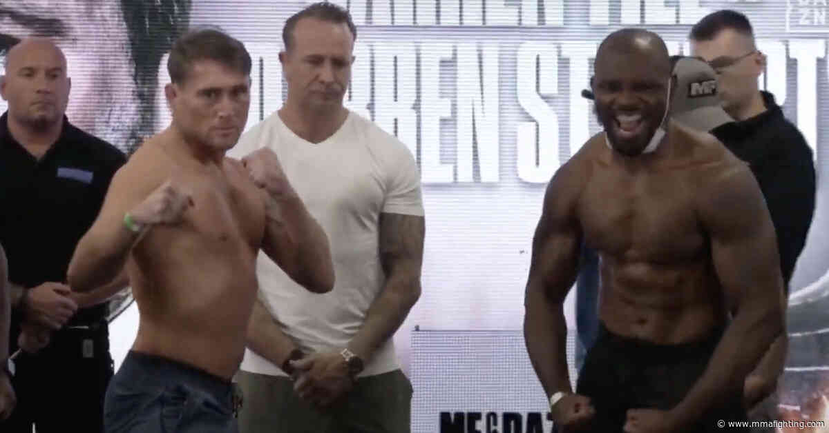 Misfits Boxing 21 weigh-in, faceoff video: Darren Till promises ‘f*cking violence’ in main event
