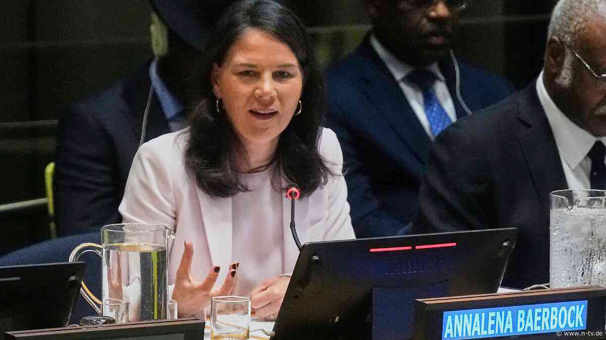 Bewerbungsrede in New York: Baerbock schießt bei erstem Auftritt vor UN gegen Russland