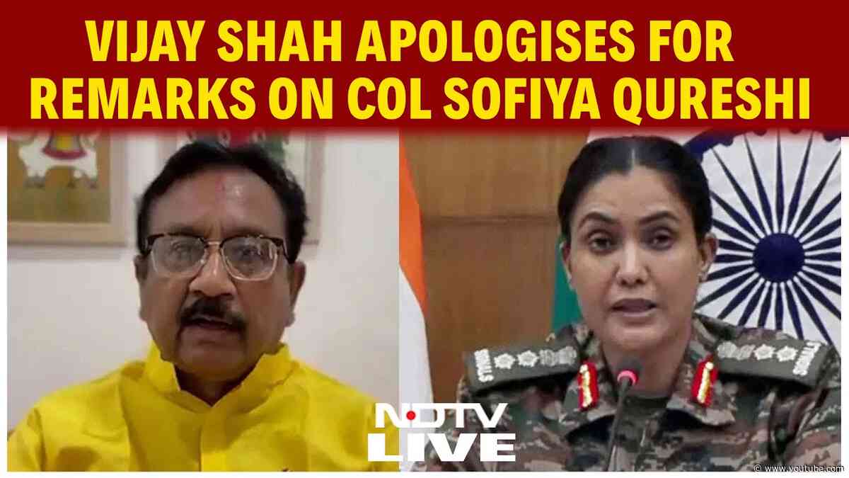 Vijay Shah News | MP Minister Vijay Shah Apologises For Controversial Remarks Against Col  Qureshi