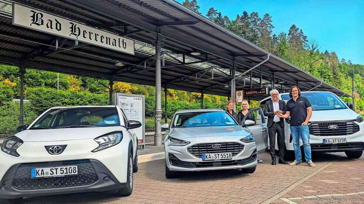 Carsharing in Bad Herrenalb: Die drei Fahrzeuge stehen bereit