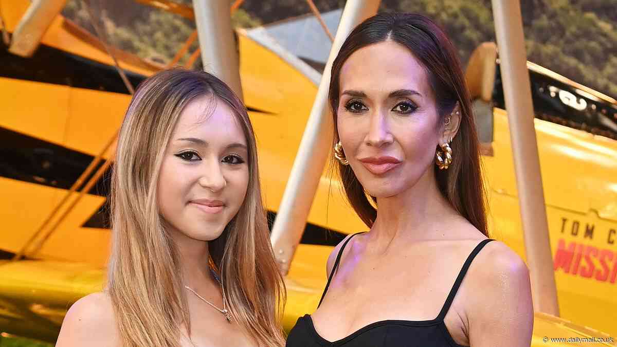 Myleene Klass, 47, looks radiant in black dress as she poses alongside daughter Ava, 17, at London premiere of Mission: Impossible 8