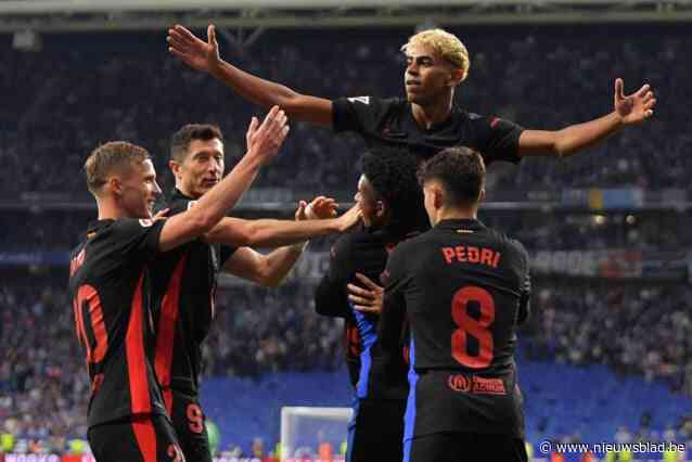 VIDEO. FC Barcelona is voor 28e keer kampioen van Spanje na alweer prinsheerlijk doelpunt van Lamine Yamal in geladen stadsderby