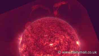 Earth could be hit by 600,000 mile-wide 'bird wing' solar eruption TOMORROW, astronomers warn