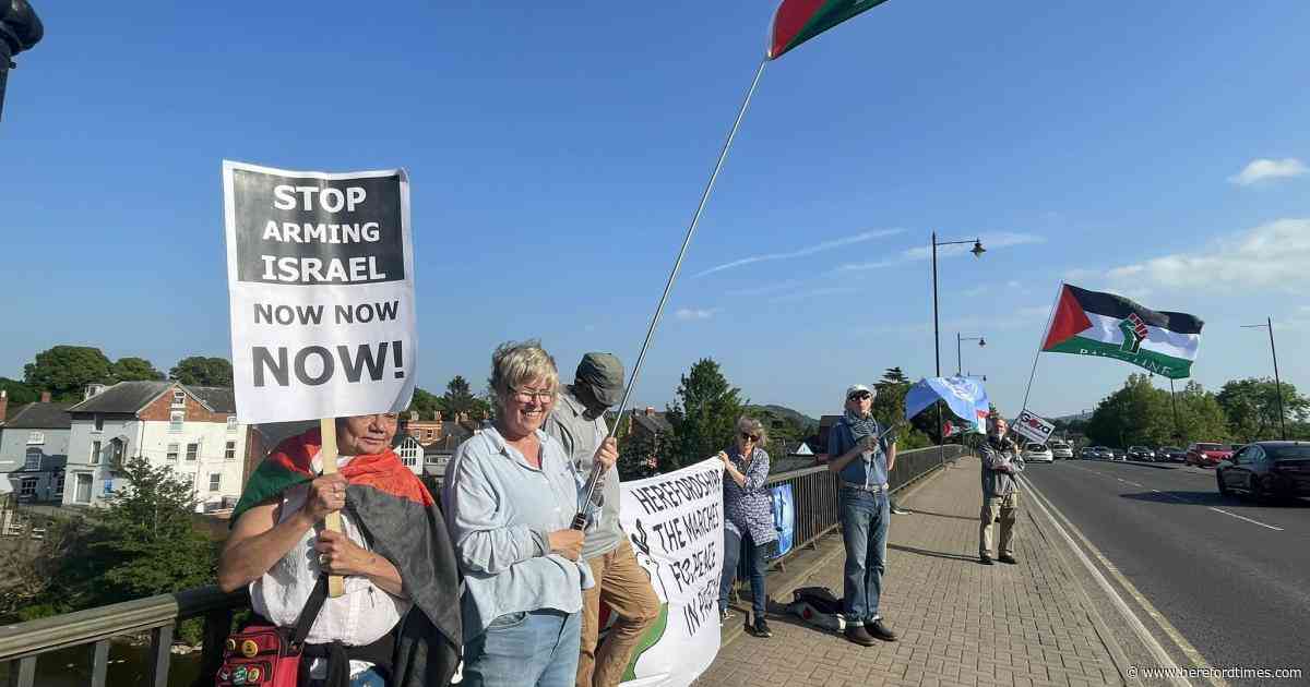LIVE: protestors gather on city centre bridge