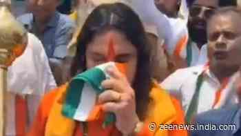 Rajasthan: Controversy Erupts After BJP MLA Wipes Sweat With Tricolour During Tiranga Yatra