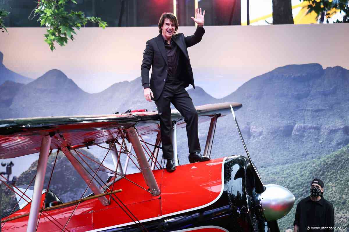 Tom Cruise climbs on planes as he hits red carpet at Mission: Impossible – The Final Reckoning London premiere