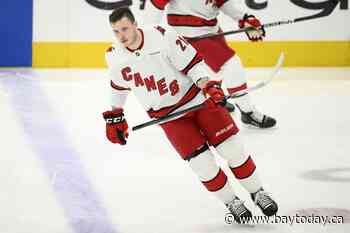 Top Hurricanes prospect Alexander Nikishin makes his NHL debut in Game 5 at the Capitals