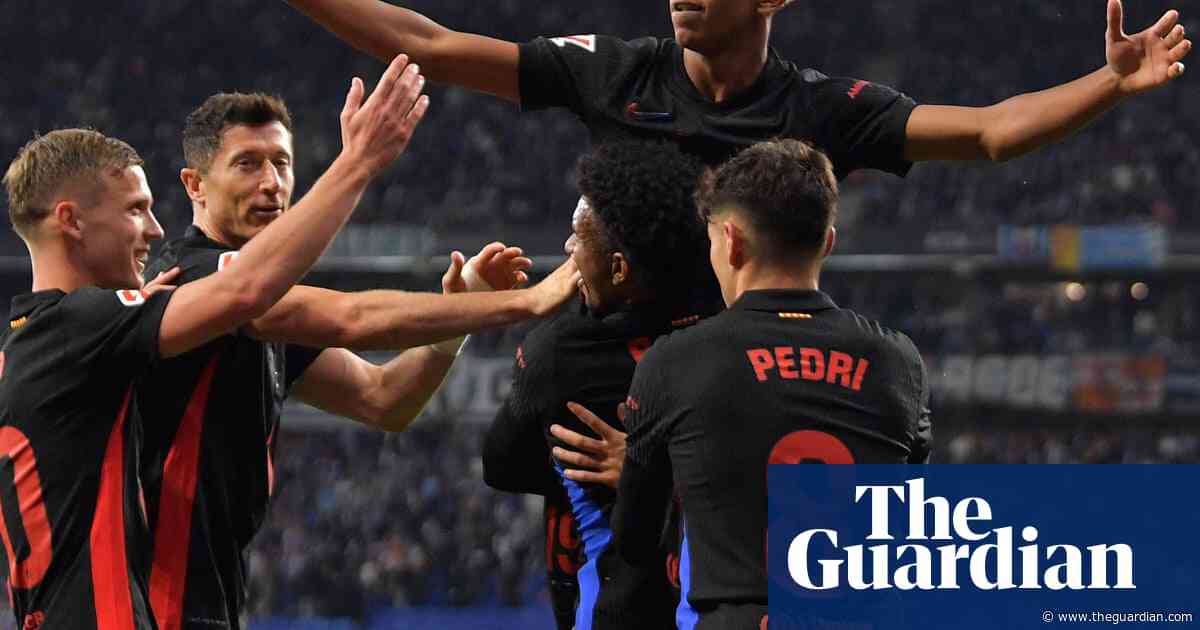 Barcelona crowned La Liga champions after victory over 10-man Espanyol