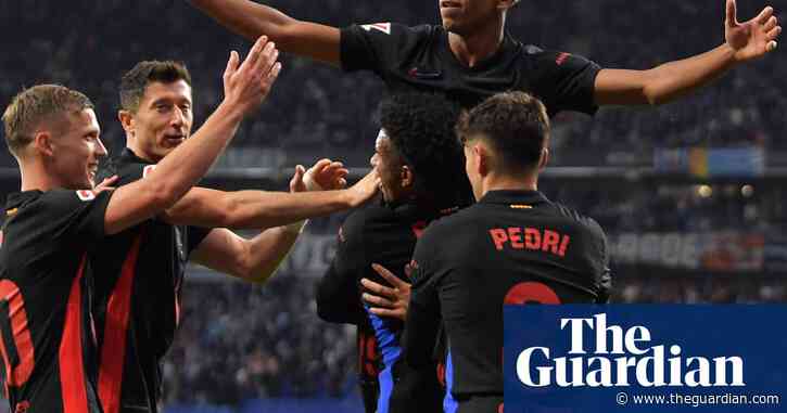 Barcelona crowned La Liga champions after victory over 10-man Espanyol