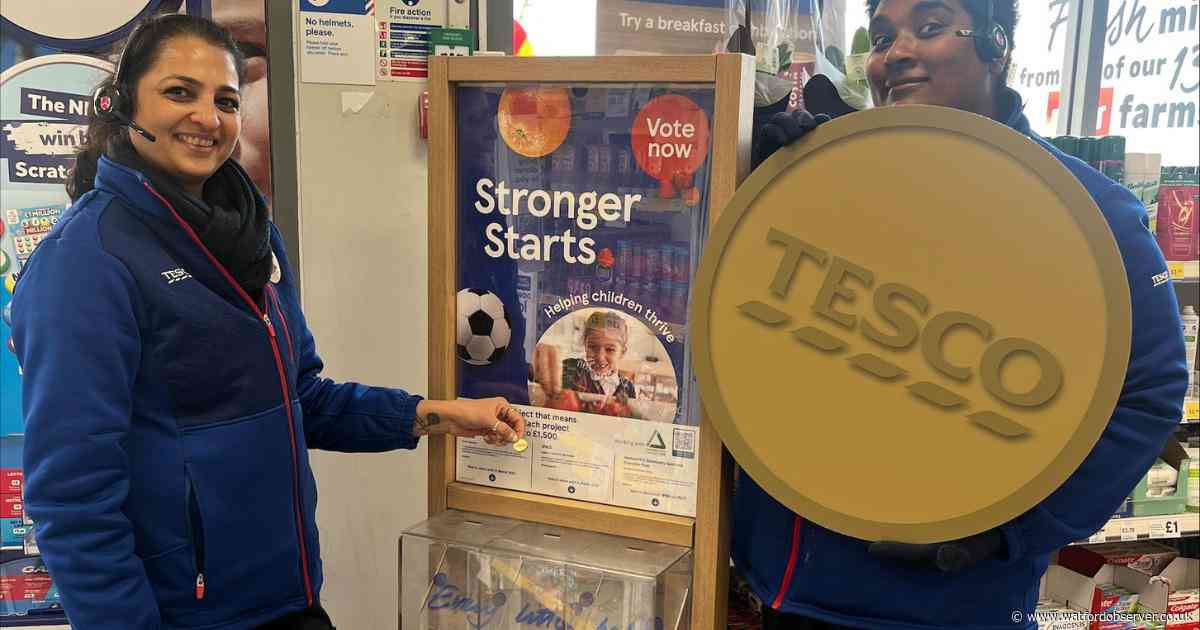 Watford charity chosen by customer to receive £5,000 donation from Tesco