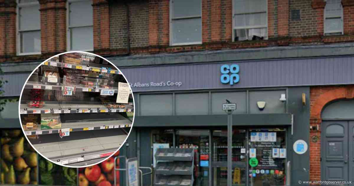 Latest look at Watford Co-op shelves amid cyber attack