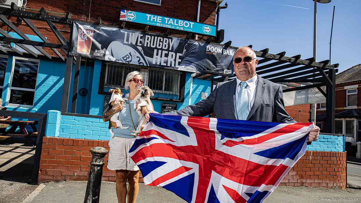 Pints are £2.60, Nigel Farage is toasted... but no 'drinking Remainer Tears': Inside Britain's first 'Reform UK pub' after it was rebranded from Conservative