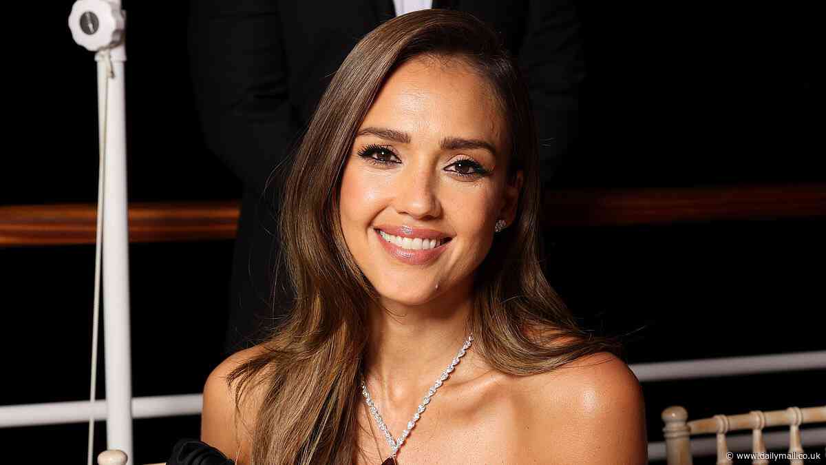 Jessica Alba is radiant and glowing in a strapless black gown at the Red Sea Film Foundation's Women In Cinema Gala in Cannes