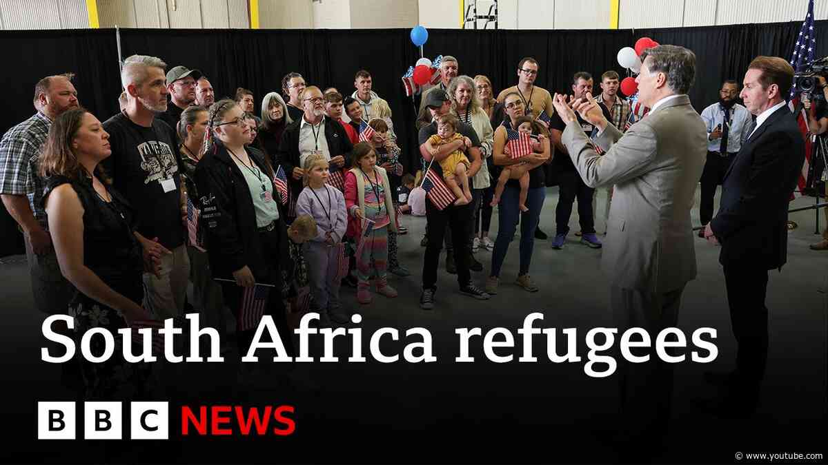 South African refugee says 'I didn't come to US for fun' | BBC News