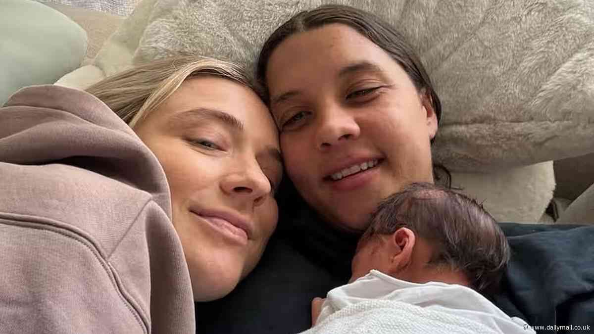 Image of Sam Kerr and her fiancee with their newborn baby sparks vile comment from politician