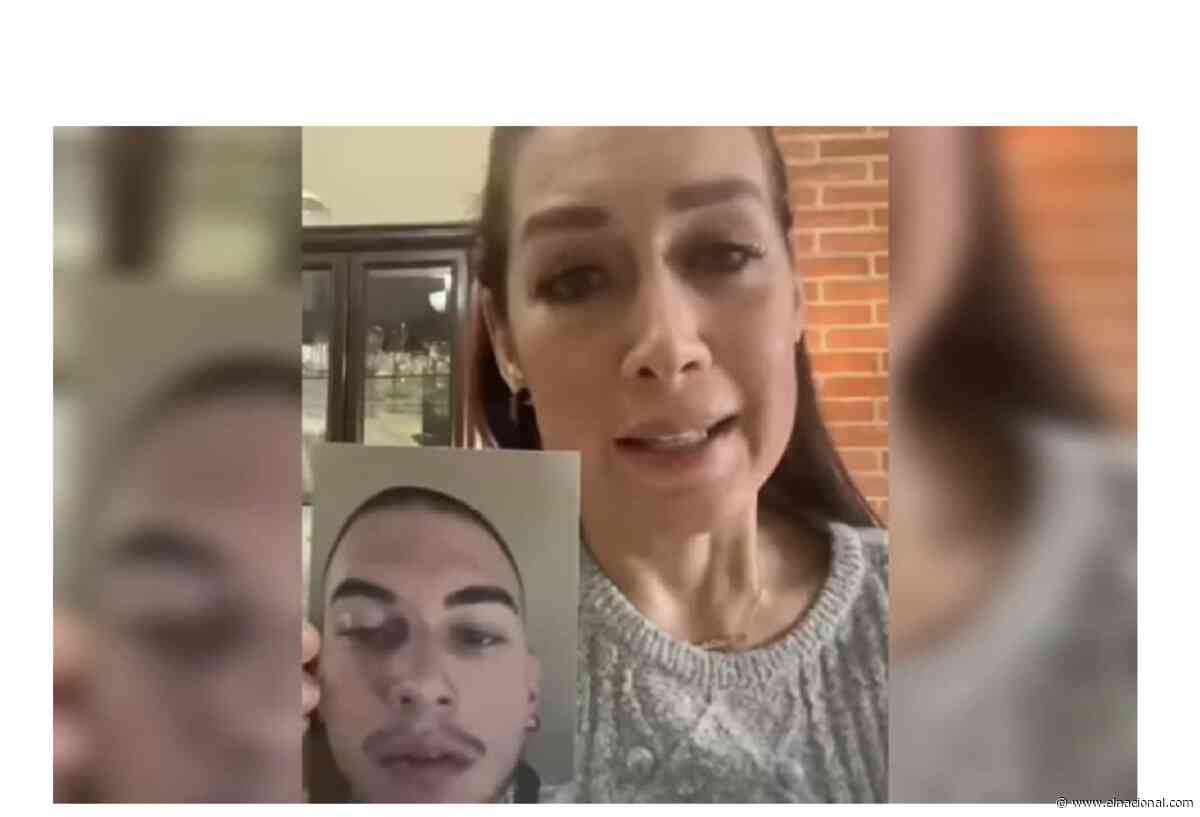 La actriz Rhoda Torres afirma que logró ubicar a su hijo, detenido en octubre