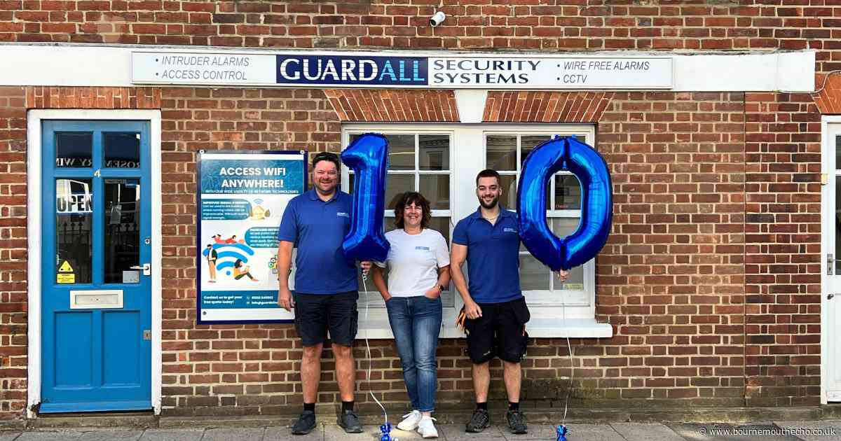 Security company celebrates tenth year in Wimborne