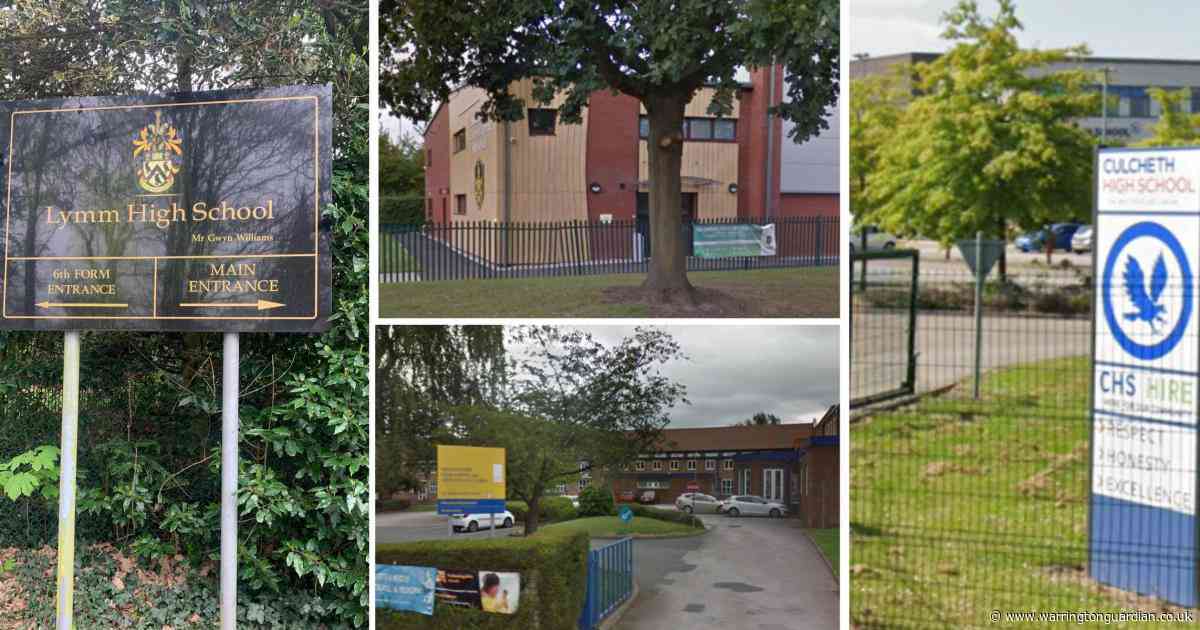 The 10 best performing secondary schools in Warrington according to GCSE results