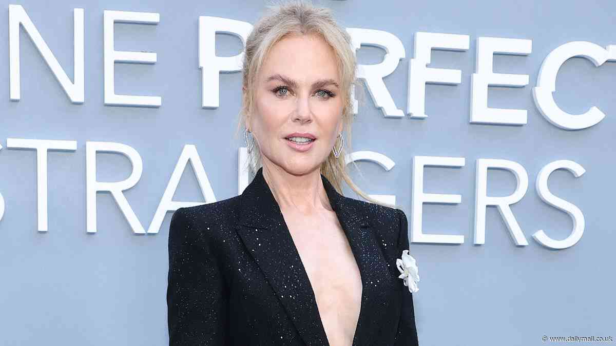 Braless Nicole Kidman stuns in daring suit at Nine Perfect Strangers premiere