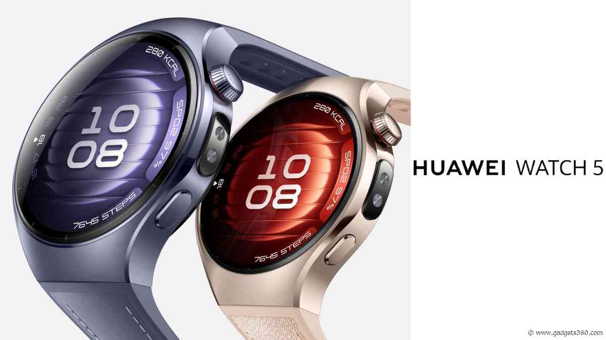 Huawei Watch 5 With eSIM Connectivity Launched Globally Alongside Watch Fit 4 Series: Price, Features