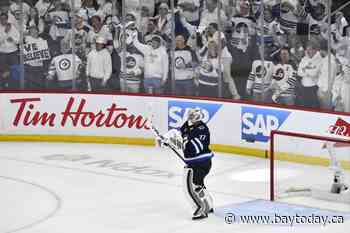 Hellebuyck gets run support, posts shutout in must-win Game 5 for Jets