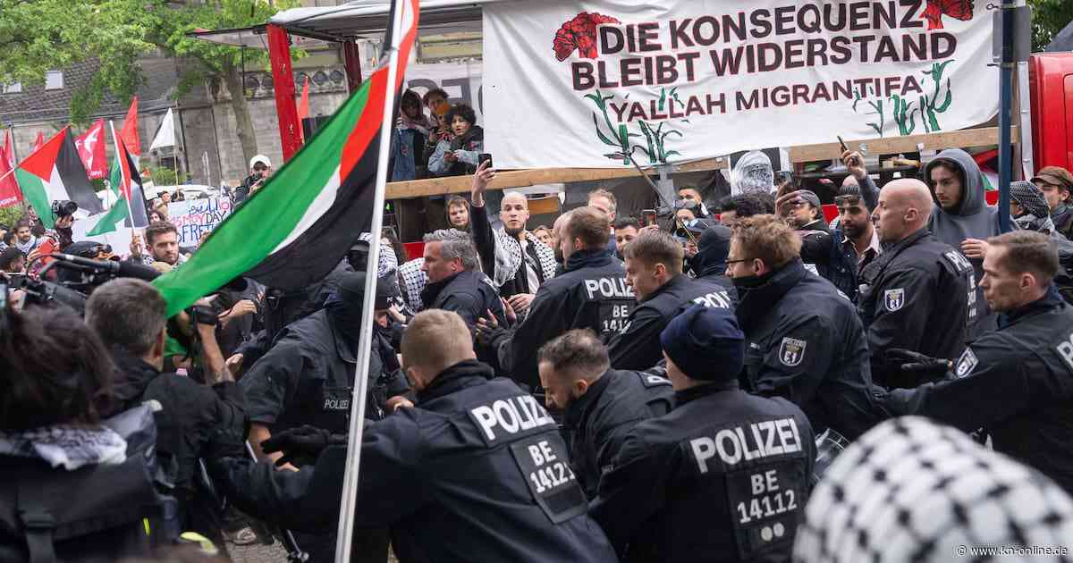 Nakba-Demo in Berlin: Eskalation – Polizist schwer verletzt