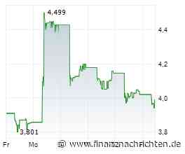 Aktienmarkt: Kurs der Aktie von BYD Electronic im Minus (3,968 €)