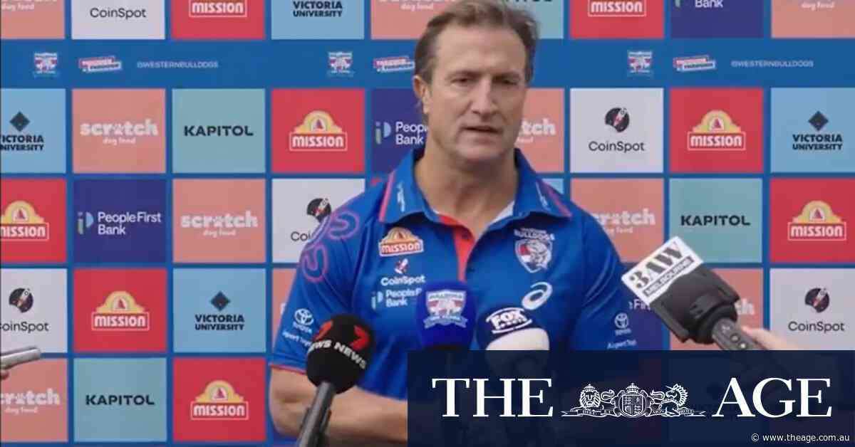 'Won't ask for an apology': Dogs coach hits back