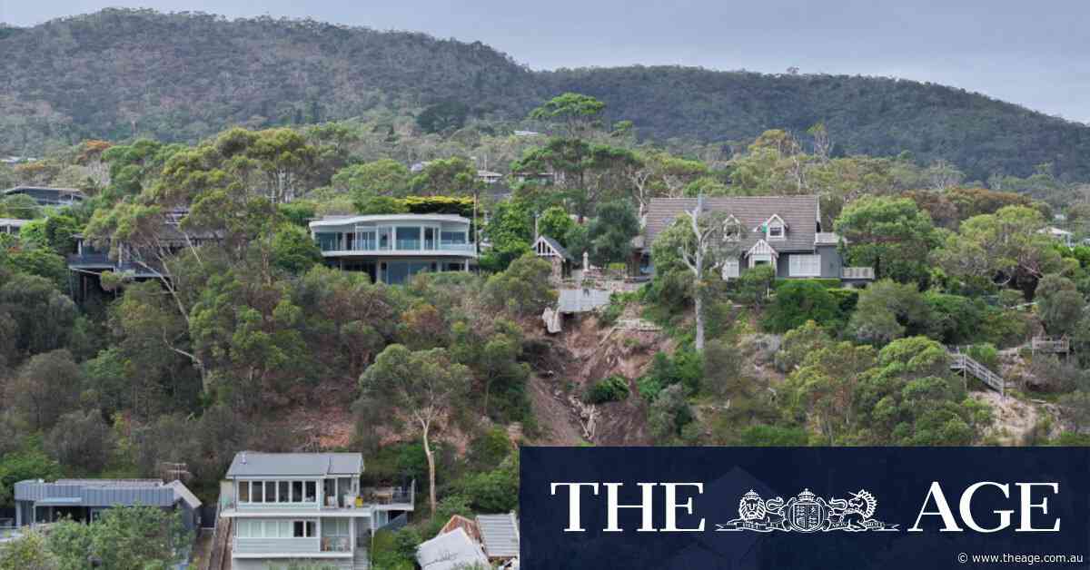 Water company spent weeks looking for mains leak before McCrae landslide